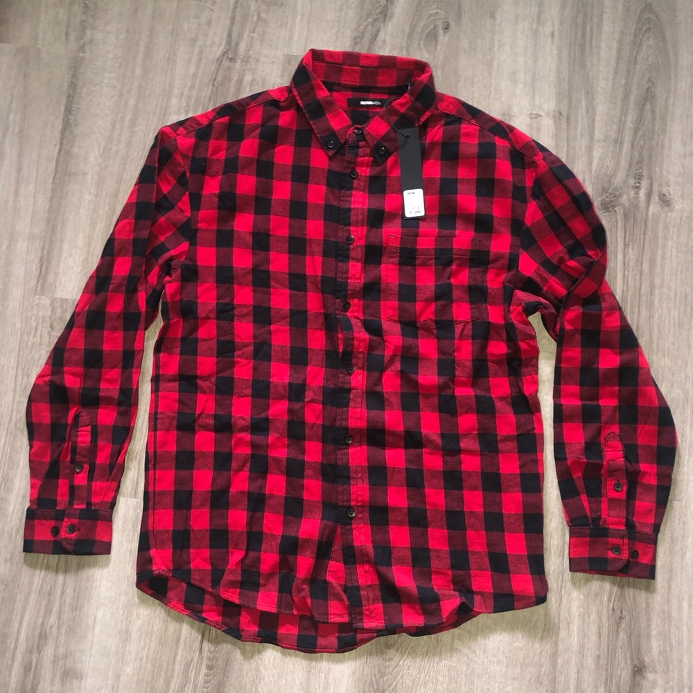 Nova Men Cotton Plaid Shirt